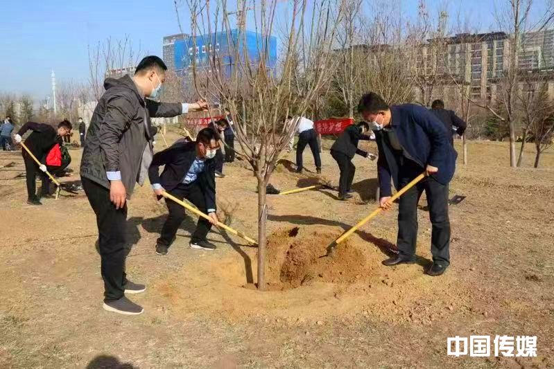 潍坊市城投集团： 开展义务植树活动 庆祝公司成立十周年